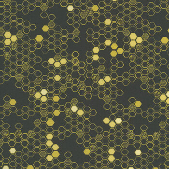 Pollinators 48815-20 Honeycomb Onyx by Robin Pickens for Moda Fabrics