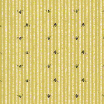 Pollinators 48816-14 Bee Stripes Golden by Robin Pickens for Moda Fabrics