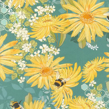Pollinators 108" Wide 108053-17 Daisies Pond by Robin Pickens for Moda Fabrics