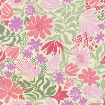 Floriori 27351-12 Meadow Flamingo by Kate Spain for Moda Fabrics