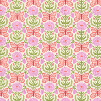 Floriori 27352-11 Meadow Mariposa Rose by Kate Spain for Moda Fabrics