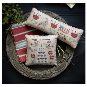 Happy Birthday, USA Cross Stitch Pattern