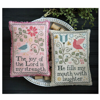Strength and Laughter Cross Stitch Pattern