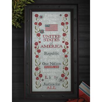 The Pledge of Allegiance Cross Stitch Pattern