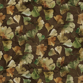 Ginkgo DP29544-38 Packed Ginkgo Mink Multi by Deborah Edwards and Melanie Samra for Northcott Fabrics