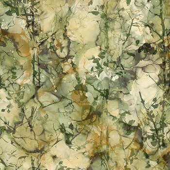 Ginkgo DP29545-74 Forest Texture Green by Deborah Edwards and Melanie Samra for Northcott Fabrics