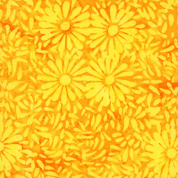 Daisy Petals 8129Q-2 Tangerine Dream by Jacqueline de Jonge for Anthology Fabrics