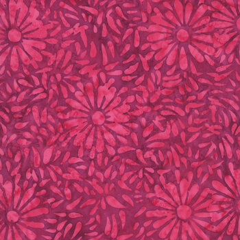 Daisy Petals 8129Q-7 Beautiful Berry by Jacqueline de Jonge for Anthology Fabrics