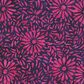 Daisy Petals 8129Q-9 Night Bloom by Jacqueline de Jonge for Anthology Fabrics
