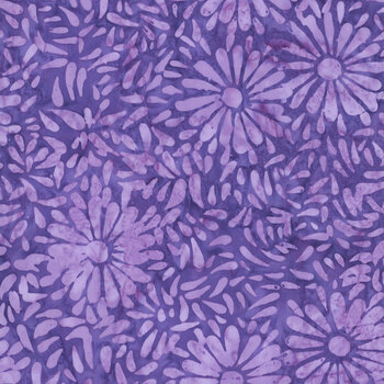Daisy Petals 8129Q-11 Blue Violet by Jacqueline de Jonge for Anthology Fabrics