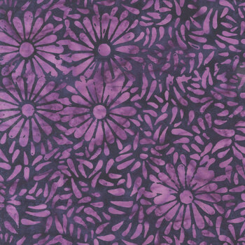 Daisy Petals 8129Q-12 Night Orchid by Jacqueline de Jonge for Anthology Fabrics