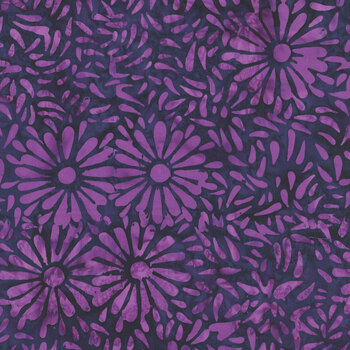 Daisy Petals 8129Q-12 Night Orchid by Jacqueline de Jonge for Anthology Fabrics