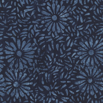 Daisy Petals 8129Q-25 Night Shadow by Jacqueline de Jonge for Anthology Fabrics