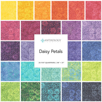 Daisy Petals  Fat Quarter Bundle by Jacqueline de Jonge for Anthology Fabrics