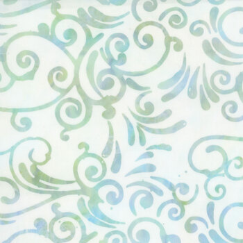 Seaside Blue 3977Q-X Scrolls Misty Blue by Jacqueline de Jonge for Anthology Fabrics