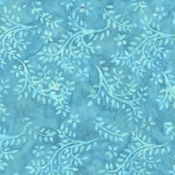 Seaside Blue 3985Q-X Vines Turquoise by Jacqueline de Jonge for Anthology Fabrics