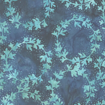 Seaside Blue 3986Q-X Wreaths Navy by Jacqueline de Jonge for Anthology Fabrics