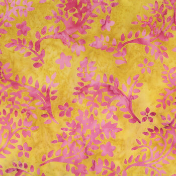 Tropical Sunset 30007Q-X Vines Butter by Jacqueline de Jonge for Anthology Fabrics
