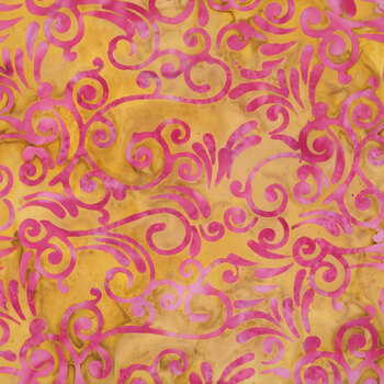 Tropical Sunset 30009Q-X Scrolls Goldie by Jacqueline de Jonge for Anthology Fabrics