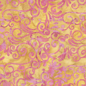 Tropical Sunset 30009Q-X Scrolls Goldie by Jacqueline de Jonge for Anthology Fabrics