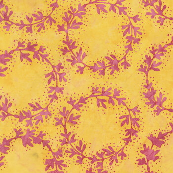 Tropical Sunset 30011Q-X Wreaths Goldie by Jacqueline de Jonge for Anthology Fabrics