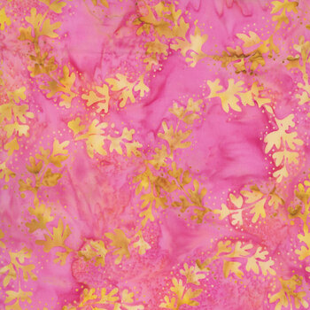 Tropical Sunset 30012Q-X Wreaths Pink by Jacqueline de Jonge for Anthology Fabrics