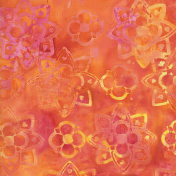 Tropical Sunset 30014Q-X Medallions Peachy by Jacqueline de Jonge for Anthology Fabrics