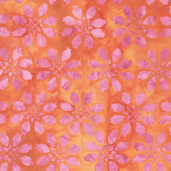 Tropical Sunset 30015Q-X Buds Orange by Jacqueline de Jonge for Anthology Fabrics