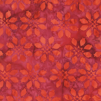 Tropical Sunset 30019Q-X Buds Sangria by Jacqueline de Jonge for Anthology Fabrics