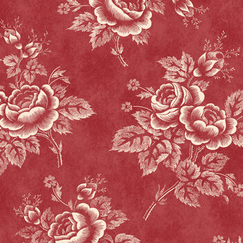Rosewood 55521-1 Timeless Rose Red by Mary Koval for Windham Fabrics