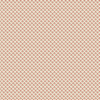 Rosewood 55526-2 Geo Bud Beige/Red by Mary Koval for Windham Fabrics