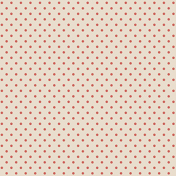 Rosewood 55528-2 Pinhole Beige/Red by Mary Koval for Windham Fabrics