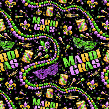 Mardi Party 10848-99 Mardi Gras Multi by Patrick Lose Fabrics