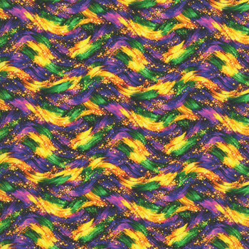 Mardi Party 10851-53 Glitter Wave Mardi Gras by Patrick Lose Fabrics