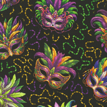 Mardi Party 10852-99 Masquerade Carnival by Patrick Lose Fabrics
