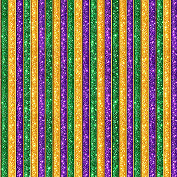 Mardi Party 10854-53 Glitter Stripe Mardi Gras by Patrick Lose Fabrics