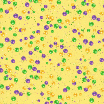 Mardi Party 10856-51 Confetti Beads Golden by Patrick Lose Fabrics