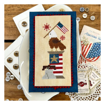 Stitched Spools Thru The Year - July Cross Stitch Pattern