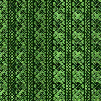 Erin Go Bragh 10818-78 Celtic Braid Bottle Green by Patrick Lose Fabrics