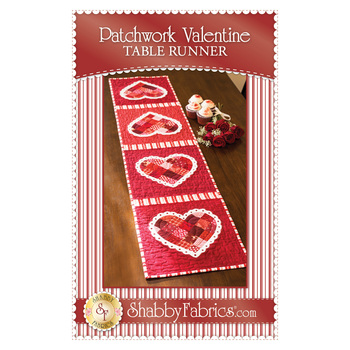 Patchwork Valentine Table Runner Pattern - PDF Download, Image