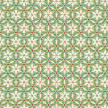 Botanica 29508-74 Floral Grid Seafoam by Northcott Fabrics