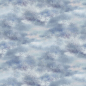 Highland Ridge 29386-44 Clouds Blue by Deborah Edwards and Rosemary Millette for Northcott Fabrics