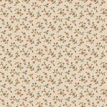 An American Tale 29596-12 Open Calico Beige Multi by Deborah Edwards for Northcott Fabrics