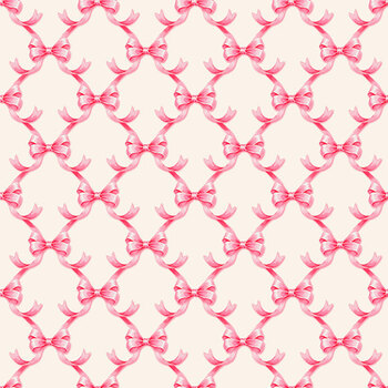Easter Parade 10845-11 Rosy Ribbons Pink by Patrick Lose Fabrics