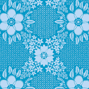 Sunseekers AMT194-62C Embroidery Cerulean by Anna Marie Textiles
