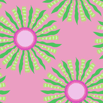 Sunseekers AMT196-20C Ribbon Rays Bubblegum by Anna Marie Textiles