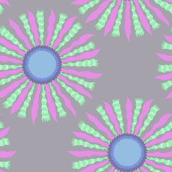 Sunseekers AMT196-92V Ribbon Rays Silver by Anna Marie Textiles