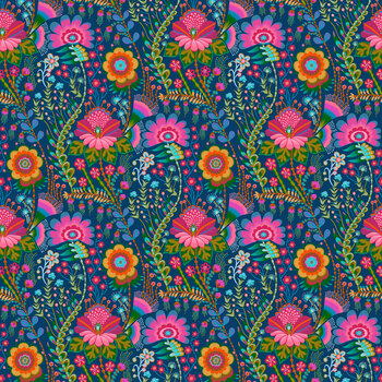 Sunseekers AMT197-69C Seeking Prussian by Anna Marie Textiles