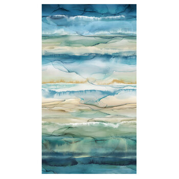 Bloomsbury DP29521-44 Ombre Dk Blue Multi by Deborah Edwards and Melanie Samra for Northcott Fabrics