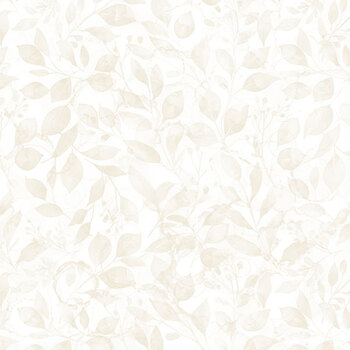 Bloomsbury DP29524-11 Tonal Leaves Cream Multi by Deborah Edwards and Melanie Samra for Northcott Fabrics